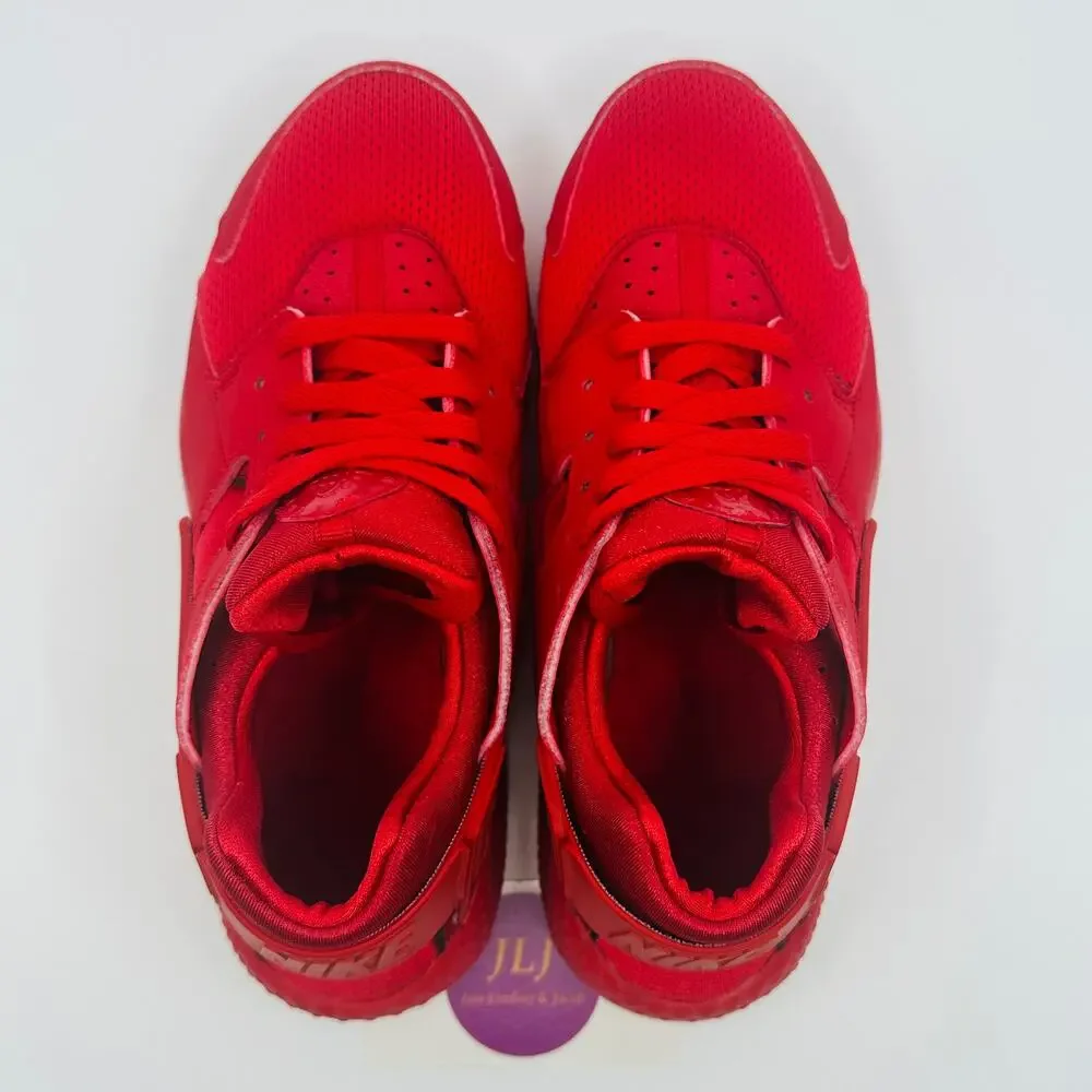 Nike Air Huarache 'Triple Red' GS Sneakers 654275-600 Size 6 Youth/ 7.5 Women's